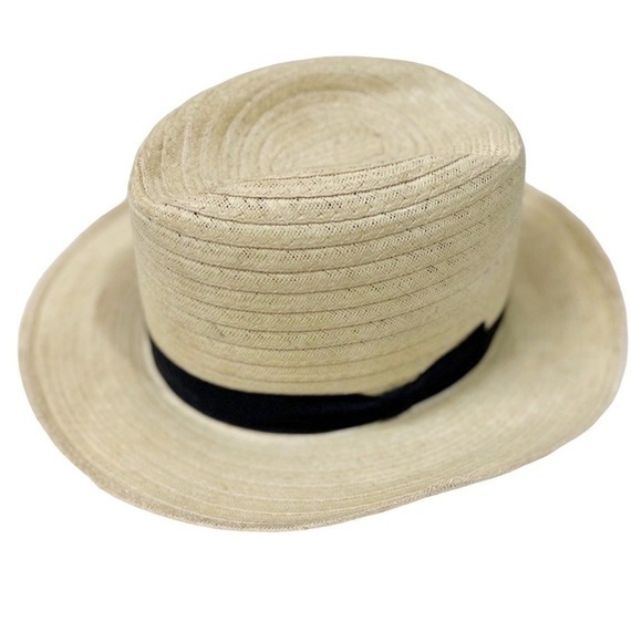 Park Plaza Hats | Straw Fedora Hat with Black Band - Picture 1 of 9